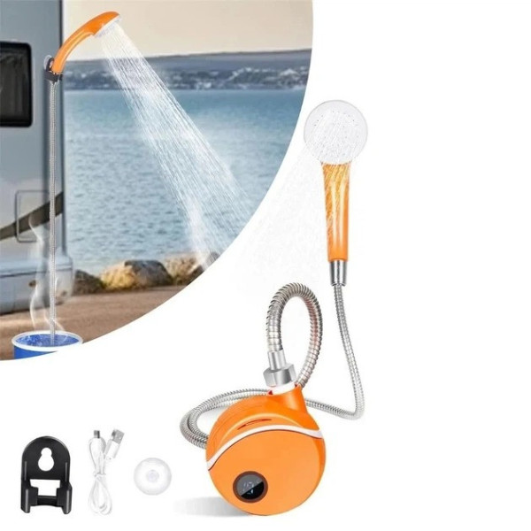 Портативный душ Portable Outdoor Shower на аккумуляторе USB, переносной туристический душ для кемпинга и путешествий, автономный д
