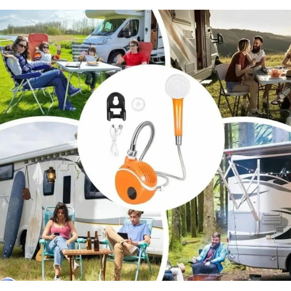 Портативный душ Portable Outdoor Shower на аккумуляторе USB, переносной туристический душ для кемпинга и путешествий, автономный д