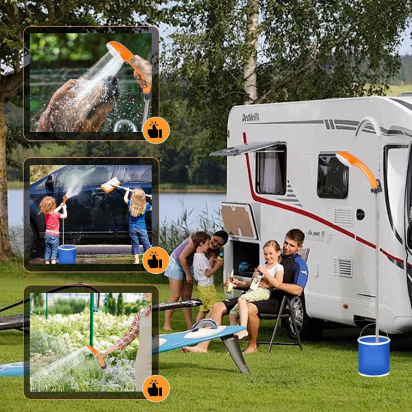 Портативный душ Portable Outdoor Shower на аккумуляторе USB, переносной туристический душ для кемпинга и путешествий, автономный д