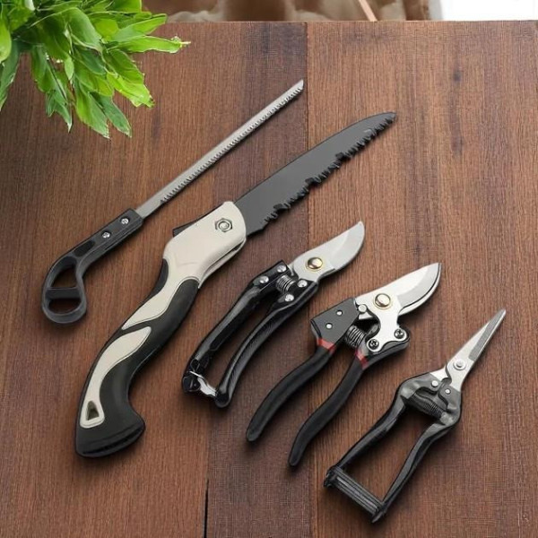 Садовый набор инструментов 5 в 1 Garden Set SK-5 с секаторами, ножницами и пыльцей, набор садовых инструментов для обрезки деревье