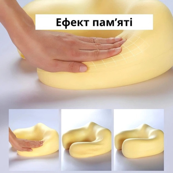 Массажная подушка для шеи U-shaped massage pillow массажер для шеи и плеч ортопедическая подушка с эффектом памяти