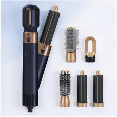 Стайлер для волос 5в1 HAIR BRUSH Styler фен-щетка мультистайлер для укладки волос выпрямитель плойка для локонов с насадками