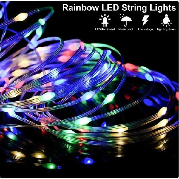 Светодиодная гирлянда 5 м Bluetooth RGB LED лента управления с телефона USB Dreamcolor уличная гирлянда для дома сада
