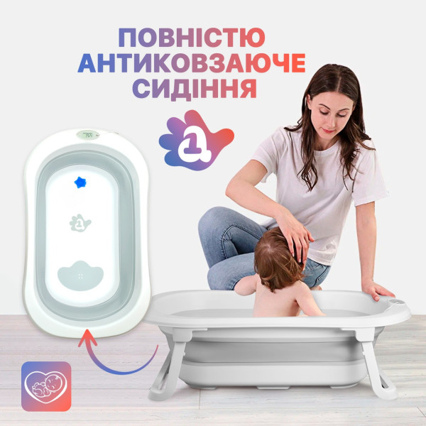 Детская ванная для купания, сложная ванна для младенцев, переносная детская ванна с термометром, ванночка с подушкой высокого каче