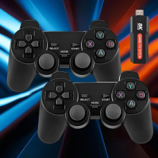 Игровая консоль X9, портативная мини-игровая приставка X9, геймстик-консоль 64GB,8K Android TV GAME STICK, Консоль с двумя  джойст