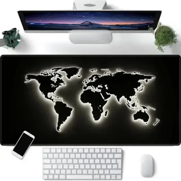 Коврик для мыши карта мира HP227, игровой коврик для мыши большой, коврик для компьютера и ноутбука