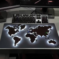Коврик для мыши карта мира HP227, игровой коврик для мыши большой, коврик для компьютера и ноутбука