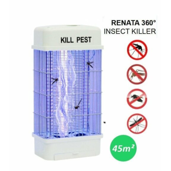 Москитная лампа Renata Electric Insect Killer 10W, электрическая лампа от комаров и мух, ультрафиолетовая лампа от насекомых для д
