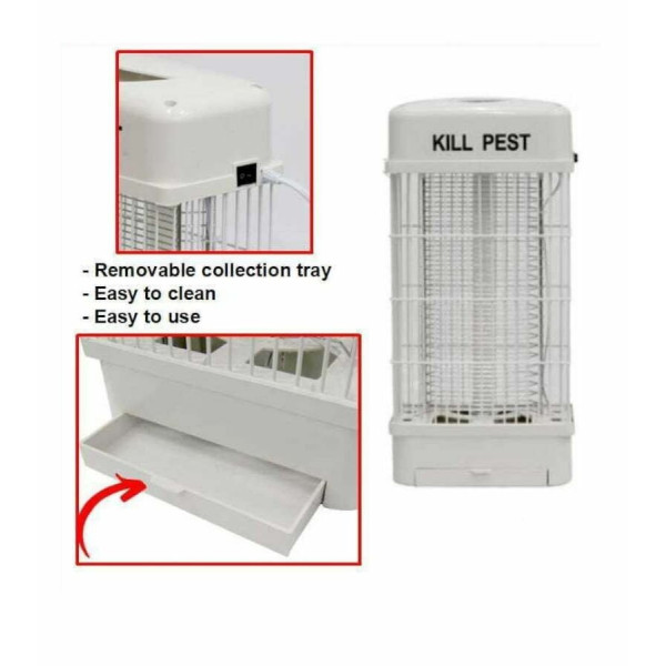 Москитная лампа Renata Electric Insect Killer 10W, электрическая лампа от комаров и мух, ультрафиолетовая лампа от насекомых для д