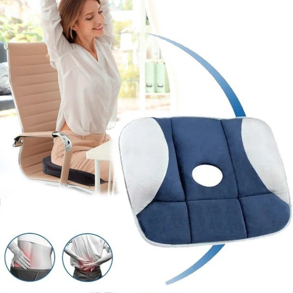 Ортопедическая подушка для сиденья Pure Posture, подушка для спины и позвоночника на стул, ортопедическая подушка для офиса и авто