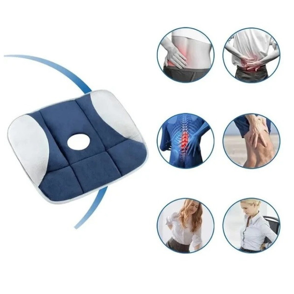 Ортопедическая подушка для сиденья Pure Posture, подушка для спины и позвоночника на стул, ортопедическая подушка для офиса и авто