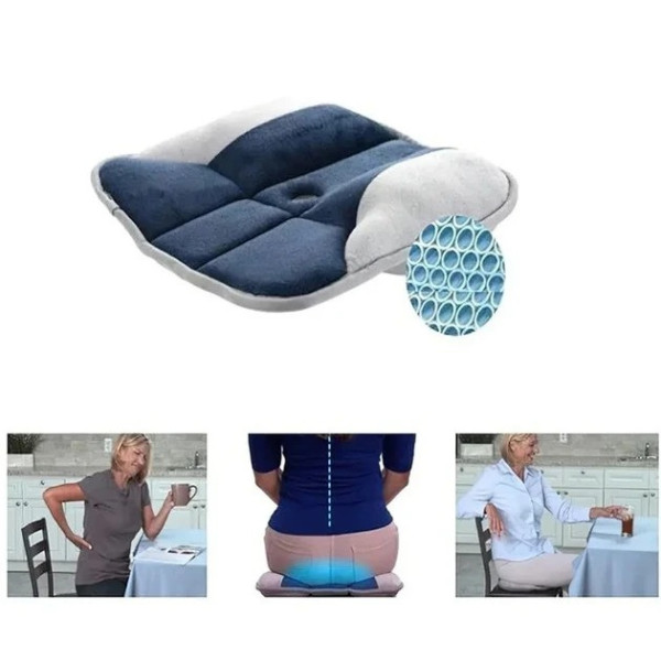 Ортопедическая подушка для сиденья Pure Posture, подушка для спины и позвоночника на стул, ортопедическая подушка для офиса и авто
