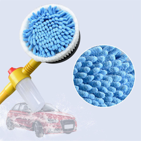 Щетка для мытья авто с подключением к шлангу Water Blast Cleaner Roto Brush MAG-764, вращающаяся щетка для шланга, насадка для мыт