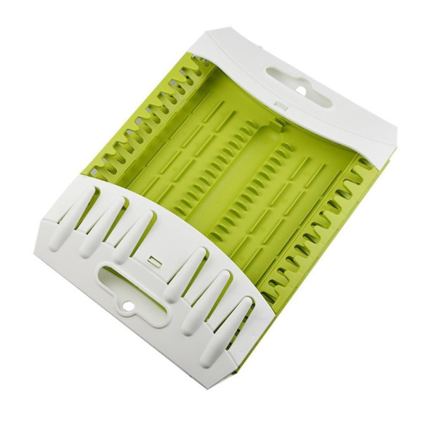 Складная сушилка для посуды Think Flat MAG-892, настольная сушилка для посуды Collapsible Dish Rack, пластиковый органайзер