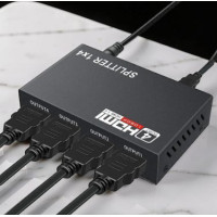 Разветвитель HDMI на 4 порта HDMI Splitter 1x4, HDMI сплиттер 4K Ultra HD, распределитель HDMI сигнала, делитель HDMI 1 в 4