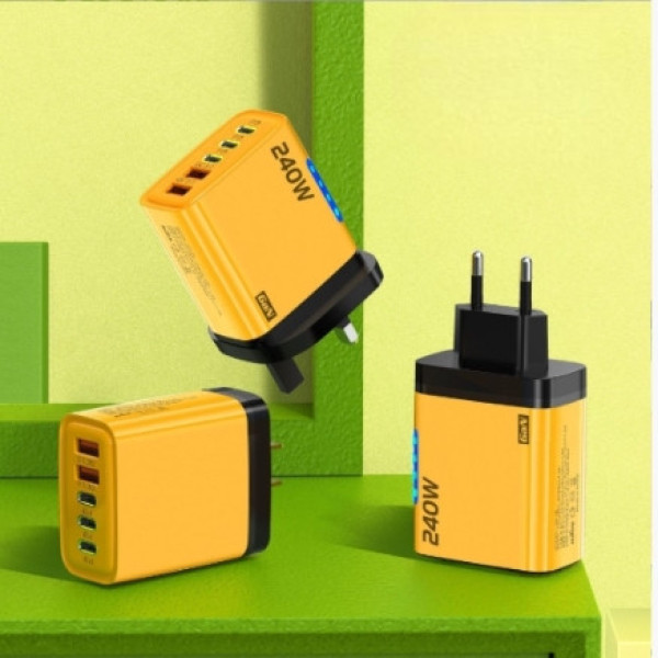 Сетевое зарядное устройство 240W 3 Type-C 2 USB, адаптер быстрой зарядки Maerknon, блок питания на 5 портов PD QC3.0