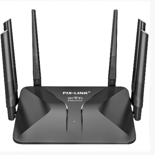 Wi-Fi роутер Pix-link LV-WR50Q AND, маршрутизатор 300 Мбит/с 2.4 ГГц, роутер с 6 антеннами, модем маршрутизатор для дома и офиса