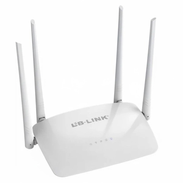 Wi-Fi роутер LB-Link BL-WR450H 2.4 ГГц 300 Мбит/с, 4 антенны 5 dBi, 2 LAN + 1 WAN, беспроводной маршрутизатор для дома и офиса