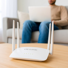 Wi-Fi роутер LB-Link BL-WR450H 2.4 ГГц 300 Мбит/с, 4 антенны 5 dBi, 2 LAN + 1 WAN, беспроводной маршрутизатор для дома и офиса