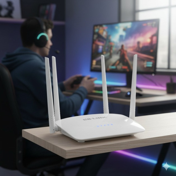 Wi-Fi роутер LB-Link BL-WR450H 2.4 ГГц 300 Мбит/с, 4 антенны 5 dBi, 2 LAN + 1 WAN, беспроводной маршрутизатор для дома и офиса