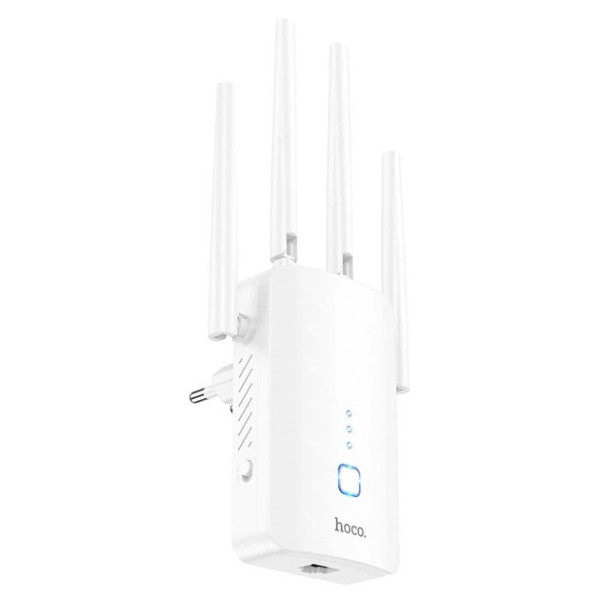 Wi-Fi репитер, Wi-Fi усилитель, Wi-Fi точка доступа, роутер-удлинитель сигнала HOCO HI35, усилитель беспроводного интернета Wi-Fi