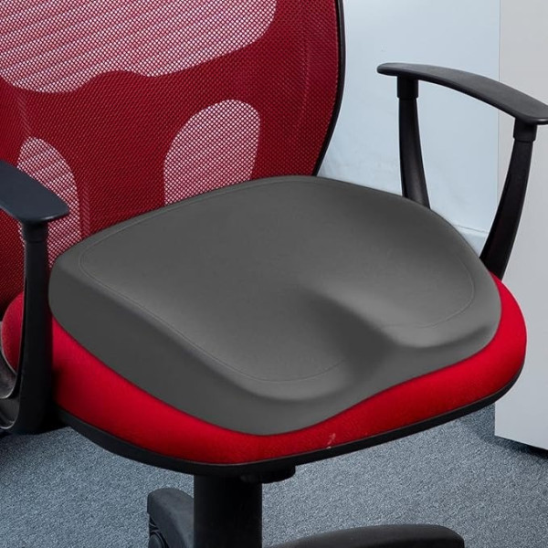 Ортопедическая подушка для сидения в авто и офис, анатомическая подушка memory foam для куприка и спины, противоскользящая основа