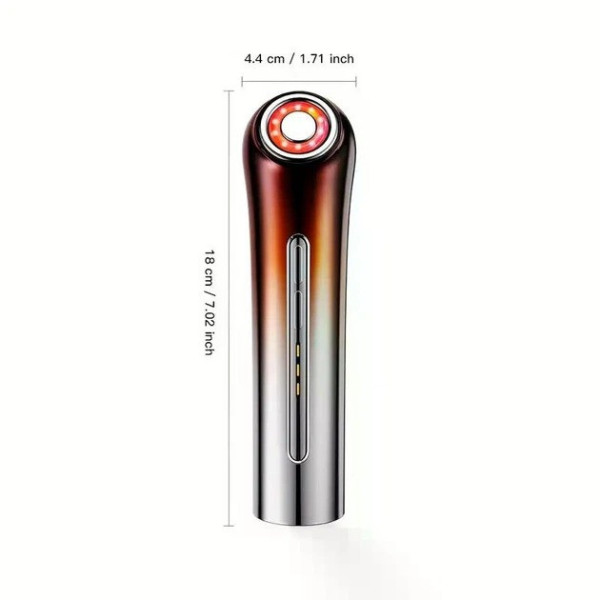 Микротоковый LED массажер для лица BP-4, устройство для ухода за кожей с микротоками и LED-терапией, портативный косметический