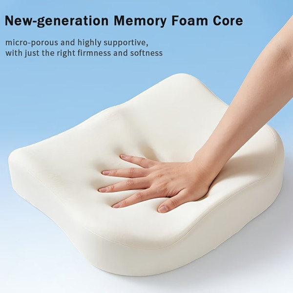 Ортопедическая подушка для сиденья Memory Foam, анатомическая подушка для куприка и спины с вырезом, противоскользящая подушка для