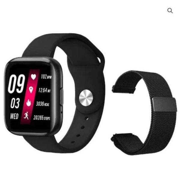 Смарт-часы T99Max, умные часы с большим HD дисплеем, двойной ремешок, мониторинг пульса и шагомер, 4 цвета