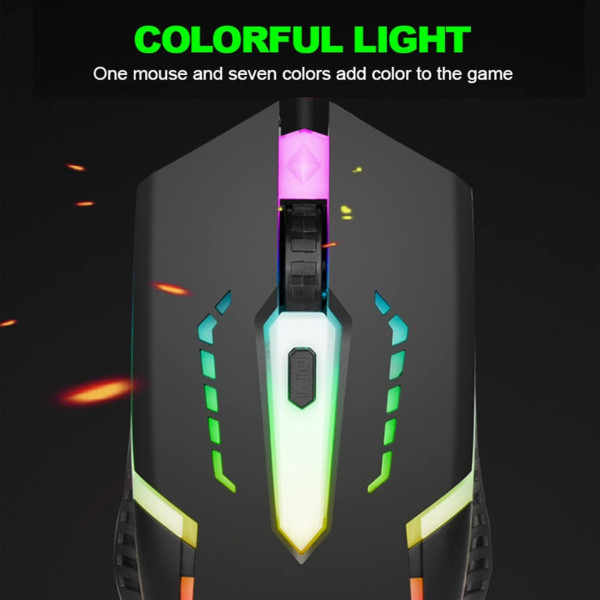 Клавиатура с мышкой T25 игровой комплект проводной USB RGB подсветки с металлическим основанием и подставкой для смартфона черный