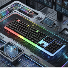 Игровой комплект GTX350 клавиатура и мышь проводные USB RGB подсветка для ПК и ноутбука черный