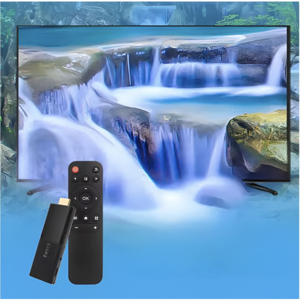Смарт ТВ приставка TVR3 Stick 4K Android 11 мультимедийный медиаплеер с поддержкой HDR Dolby Vision Wi-Fi Bluetooth черный