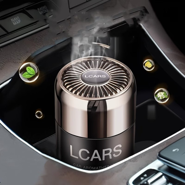 Автомобильный ароматизатор воздуха LCARS Car Aromatherapy диффузор для авто дома и офиса с длительным ароматом черный