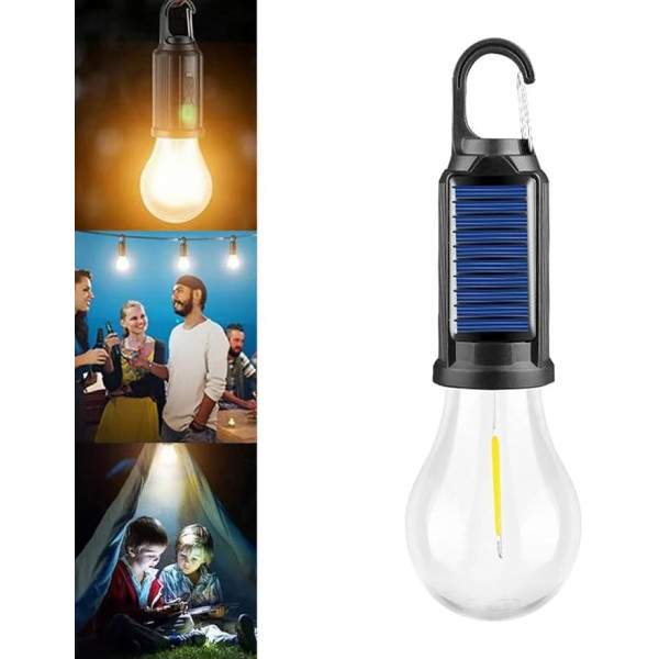 Лампа кемпинговая AND HA-112 аккумуляторная LED с солнечной батареей и USB зарядкой 3 режима