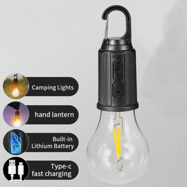 Лампа кемпинговая AND HA-112 аккумуляторная LED с солнечной батареей и USB зарядкой 3 режима