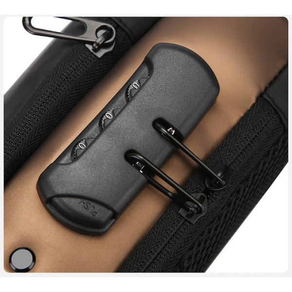 Нагрудная сумка-слинг с USB портом и кодовым TSA замком, водоотталкивающая сумка через плечо AND XL-1515