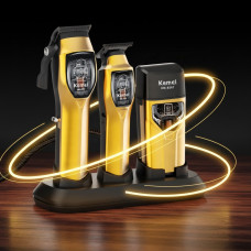 Набор для стрижки Kemei KM-8567 AND машинка триммер и электробритва с LED дисплеем 11 насадок