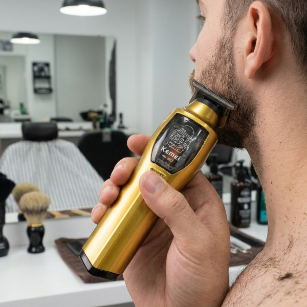 Набор для стрижки Kemei KM-8567 AND машинка триммер и электробритва с LED дисплеем 11 насадок