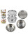 Овощерезка с теркой и чашей из нержавеющей стали, набор 3 в 1 для нарезки и шинковки овощей