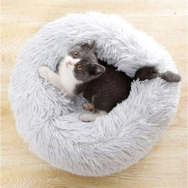 Лежанка для кошек и собак Pet Sleeping Bag AND 5662 пушистая круглая антистресс лежанка 44 см Серая