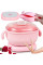 Воскоплав Wax Kettle AND651 400 мл для разогрева воска, компактный аппарат для депиляции с силиконовой чашей, розовый