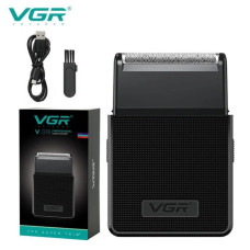 Электробритва шейвер VGR V-376 с выдвижным триммером и LED дисплеем аккумуляторная водонепроницаемая для сухого и влажного бритья