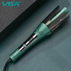 Стайлер-плойка VGR V-583 для автоматической завивки волос с LED дисплеем и керамическим покрытием Зеленая