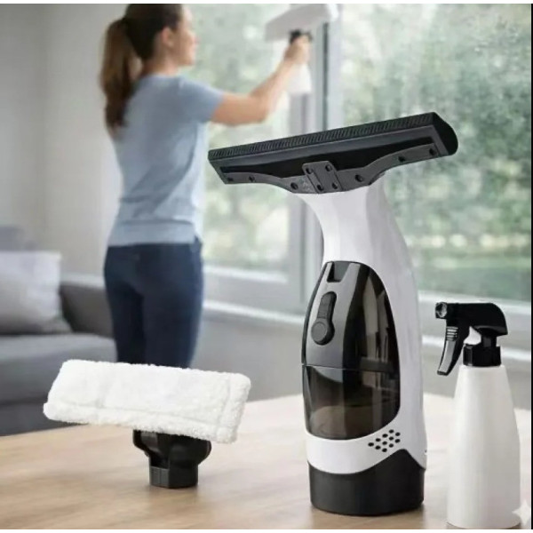 Аккумуляторный пылесос для мытья окон Inspire KX 001 стеклоочиститель 28 см 700 г до 35 мин работы без разводов для зеркал стекла
