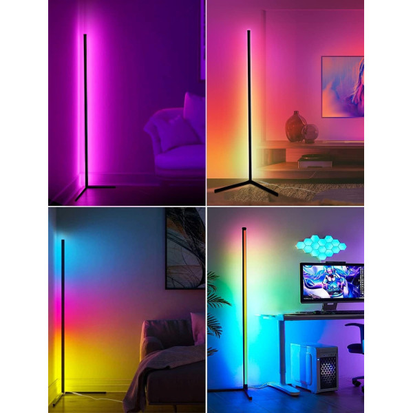 Напольная RGB светодиодная лампа-торшер 1,4 м HA-10 HA-100 с пультом дистанционного управления для спальни, гостиной