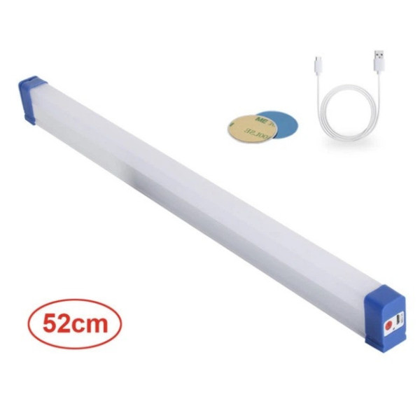 Подсветка беспроводная LED Флейта 52 см аккумуляторная магнитная для шкафа, кухни, коридора Fluorescent Tube AND-530