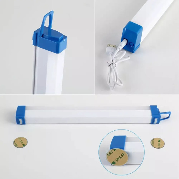 Подсветка беспроводная LED Флейта 52 см аккумуляторная магнитная для шкафа, кухни, коридора Fluorescent Tube AND-530