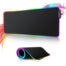 Игровой коврик для мыши с RGB подсветкой 30×70 см XL-1747 большой геймерский коврик для клавиатуры и мыши