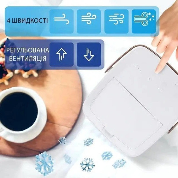 Мини кондиционер Arctic Air Cooler XL-1375 портативный охладитель воздуха с увлажнением, LED подсветкой и USB питанием