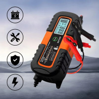 Автоматическое зарядное устройство Charger 6V/12V для автомобильных аккумуляторов с LCD дисплеем режимом восстановления